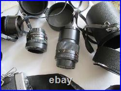 02 Vintage Minolta Cameras, Lenses, Flashes, withboxes (Please see description)