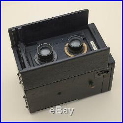 1890's Ross Portable Divided Twin Lens Reflex Plate Camera / Excellent & Working