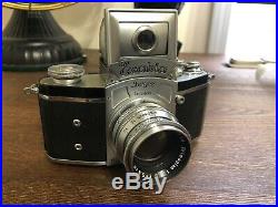1936 Ihagee Kine-Exakta Round magnifier Camera with Meyer optics 5.8 cm f/1.9 Lens