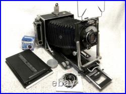 1940s LINHOF Technika III 4x5 FILM Camera with2 LENSES- 9cm Weitwinkel, 15cm Xenar