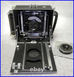 1940s LINHOF Technika III 4x5 FILM Camera with2 LENSES- 9cm Weitwinkel, 15cm Xenar
