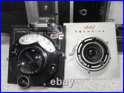 1940s LINHOF Technika III 4x5 FILM Camera with2 LENSES- 9cm Weitwinkel, 15cm Xenar