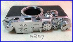 1954 Leica III f Red Dial screw mount camera with cases & accessories NO LENS