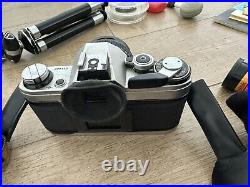 1976 CANON AE-1 SLR Kit Vintage Camera Lens Flash Winder Manuals Japan Made TEST