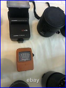 (2) Minolta x-700 Vintage Camera & Minolta With 5 Lens & Bags SET