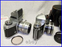 2 Vintage German EXAKTA SLR Cameras. VX & VX1000 withZeiss Jena Lens. East Germany