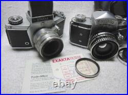2 Vintage German EXAKTA SLR Cameras. VX & VX1000 withZeiss Jena Lens. East Germany 2 Vintage German EXAKTA SLR Cameras. VX & VX1000 withZeiss Jena Lens. East Germany