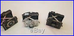 3 x Camera's Collector Set Plaubel Makina I II II S (2S) with Anticomar lens