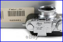(49) Minox Leica IIIf Type 60500 miniature camera with15/5.6 lens, IB, case, box