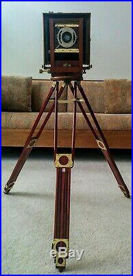 5X7 RAIL VIEW CAMERA (c. 1902) with BAUSCH & LOMB/ZEISS LENS