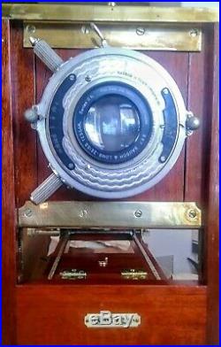 5X7 RAIL VIEW CAMERA (c. 1902) with BAUSCH & LOMB/ZEISS LENS
