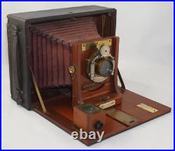 5x7 Cycle Poco No. 3 Folding Camera /w Brass Lens and Red Bellows