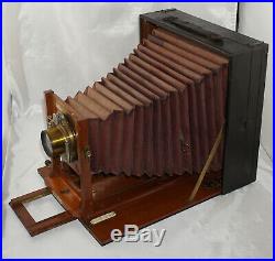 8x10 Rochester Optical Co. Tele-Photo Poco D with Red Bellows & Brass Lens