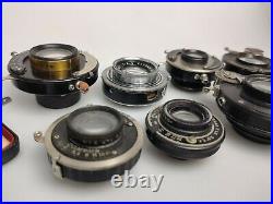 9 Vintage Folding Camera Lenses Ansco