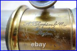 A. T. Thompson & Co. Importers Boston brass Petzval lens