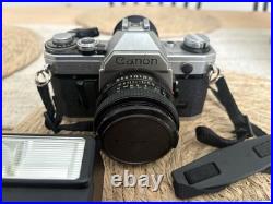 AE-1 35mm Vintage Canon Camera with 50mm Zoom Lens (Untested) See discription