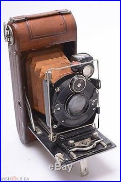 AGFA NITOR LUXUS, DELUXE 6X9CM 120 ROLL FILM RARE With RIETSCHEL 10.5CM 4.5 LENS