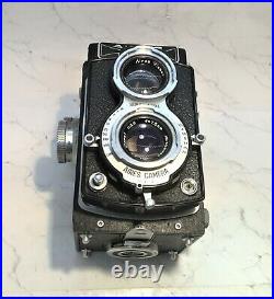 AIRES REFLEX Twin Lens Vintage TLR Camera WithOriginal Case & Instruction Manual