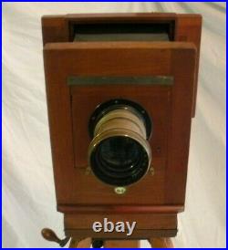 ANTIQUE CENTURY NO. 5 CAMERA With STAND & PORTRAIT LENS SERIES A F-5 6 1/2 X 8 1/