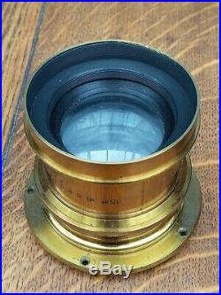 ANTIQUE / VINTAGE HEAVY BRASS ROSS CAMERA LENS LONDON 15IN Homocentric