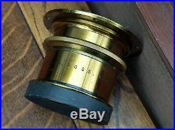 ANTIQUE / VINTAGE HEAVY BRASS ROSS CAMERA LENS LONDON 15IN Homocentric