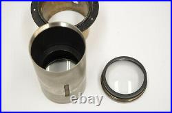 AS-IS Antique Brass Camera Lens Jas H Smith Chicago 1/2 Size Globe Portrait Vtg