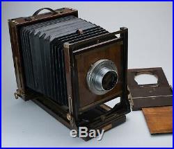 Agfa Ansco 8x10 Field Camera Kodak Eastman Ektar 14 f/6.3 Lens + Extras Nice