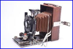 Agfa Isolar Rare Luxus Brown 9x12cm Folding Camera Solinear 135mm 4.5 Lens