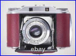 Agfa Isolette III f4.5 Solinar NEW BURGUNDY Leatherette & Grey Bellows