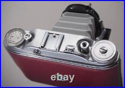 Agfa Isolette III f4.5 Solinar NEW BURGUNDY Leatherette & Grey Bellows