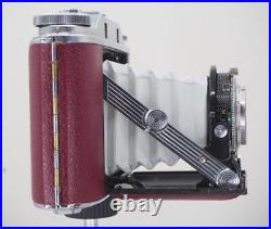 Agfa Isolette III f4.5 Solinar NEW BURGUNDY Leatherette & Grey Bellows