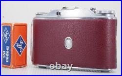 Agfa Isolette III f4.5 Solinar NEW BURGUNDY Leatherette & Grey Bellows