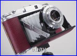 Agfa Isolette III f4.5 Solinar NEW BURGUNDY Leatherette & Grey Bellows