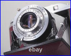 Agfa Isolette III f4.5 Solinar NEW BURGUNDY Leatherette & Grey Bellows