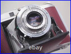 Agfa Isolette III f4.5 Solinar NEW BURGUNDY Leatherette & Grey Bellows