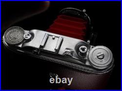 Agfa Isolette III f4.5 Solinar NEW BURGUNDY Leatherette & RED Bellows