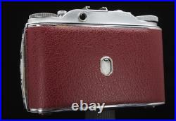Agfa Isolette III f4.5 Solinar NEW BURGUNDY Leatherette & RED Bellows Agfa Isolette III f4.5 Solinar NEW BURGUNDY Leatherette & RED Bellows