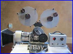 Amazing Pathe France 16mm Movie Camera, 3 Lenses! Motor, 400ft Mags, Matte Box