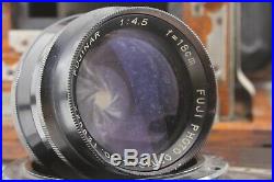 Antique 4x5 large format camera + 2 Lot Focusing grass + FUJINAR 18cm f4.5 Lens