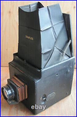 Antique 5 x 7 Graflex Camera with 5 x 8 Bausch & Lomb Zeiss Tessar Series C Lens
