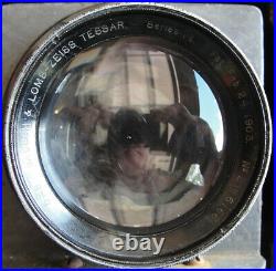 Antique 5 x 7 Graflex Camera with 5 x 8 Bausch & Lomb Zeiss Tessar Series C Lens