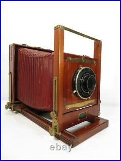 Antique 8X10 KODAK EASTMAN IMPROVED CENTURY VIEW NO. 2 CAMERA With Lens & Slides