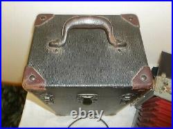 Antique Burke & James 5x7 Wooden View Camera withLens Cover & Original Carry Case
