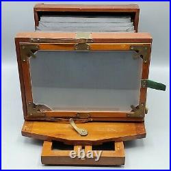 Antique E. & H. T. Anthony 5x8 Wood View Camera with Brass R & J Beck 9 Inch Lens