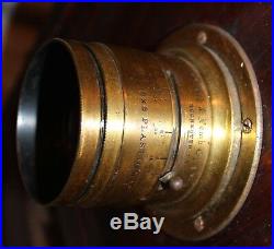 Antique Gundlach Korona 5x7 Camera Bausch & Lomb 5x8 Plastigmat Lens