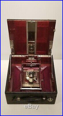 Antique Gundlach Manhattan Optical Co Folding Camera, Gundlach TR II 14 Lens