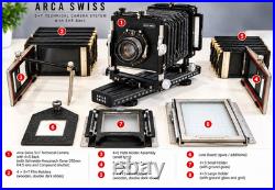 Arca-Swiss Model C 5×7 Technical Camera with 4×5 Back Schneider Xena 210mm lens