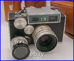 Argus C33 35mm Film Rangefinder Camera Kit 35mm 100mm Steinheil Lenses & Cases