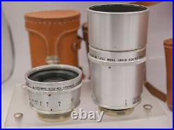 Argus C33 35mm Film Rangefinder Camera Kit 35mm 100mm Steinheil Lenses & Cases