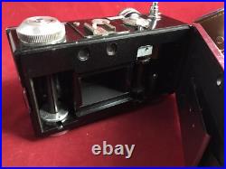 Argus Vintage Camera & Set Rolleinar Lens Leather Case Rolleisoft Range Finder